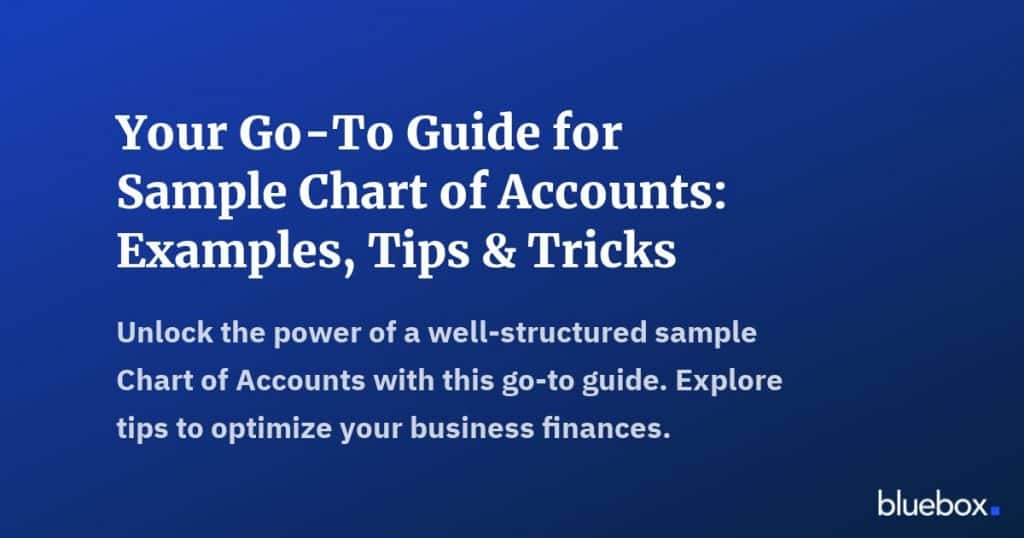 Your Go-To Guide for Sample Chart of Accounts Examples Tips Tricks